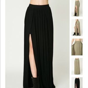 Maxi Skirt - NWT - Black or Olive